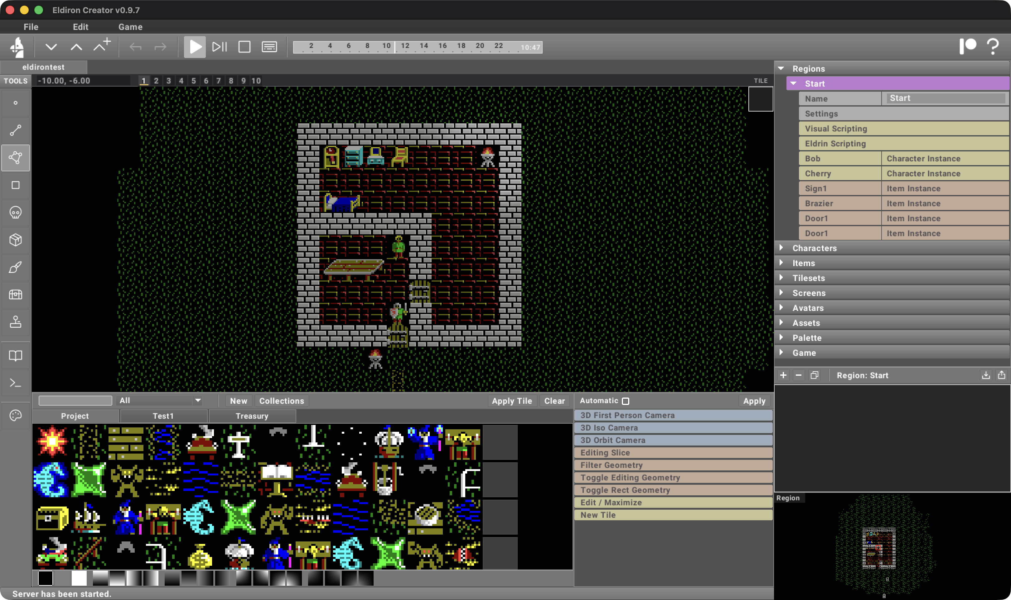 Eldiron turn-based simulation screenshot
