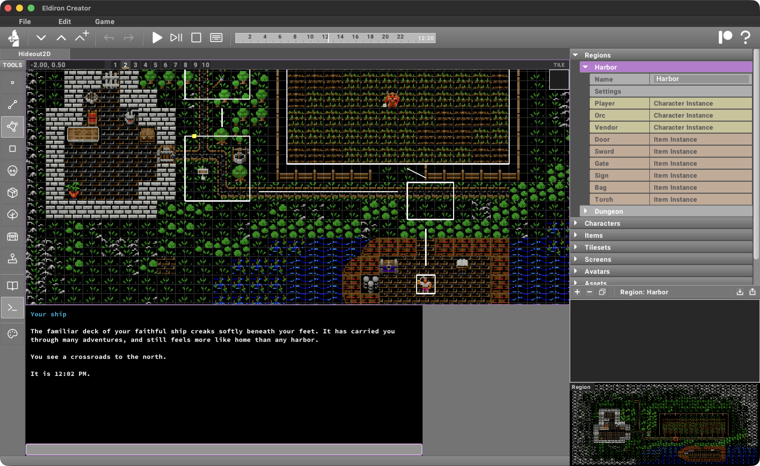 Authoring workflow screenshot