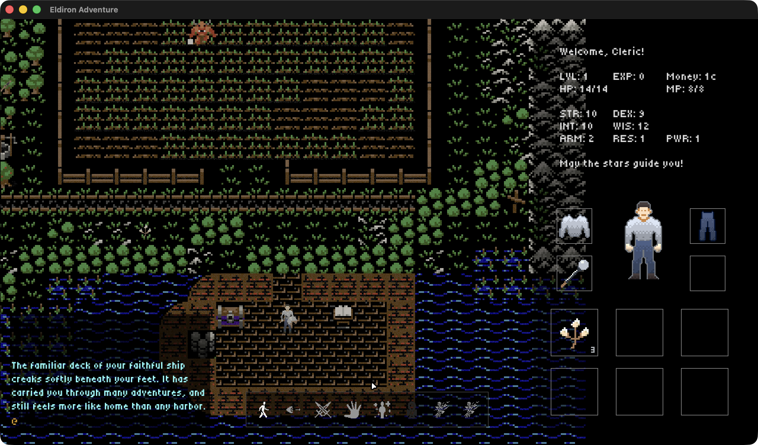 Eldiron v0.91.0 Hideout2D ruleset gameplay screenshot